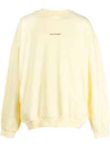 MONOCHROME sweat en coton à logo embossé - Jaune