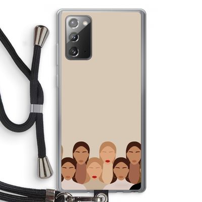 Girls girls girls: Samsung Galaxy Note 20 / Note 20 5G Transparant Hoesje met koord