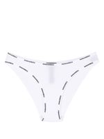 DSQUARED2 culotte en dentelle à bande logo - Blanc