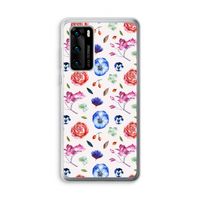 Bloemetjes: Huawei P40 Transparant Hoesje
