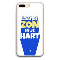 Laat de zon in je hart: iPhone 7 Plus Transparant Hoesje