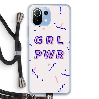 GRL PWR: Xiaomi Mi 11 Lite Transparant Hoesje met koord