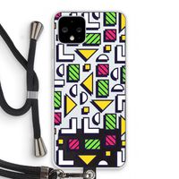 8-bit N°4: Pixel 4 Transparant Hoesje met koord