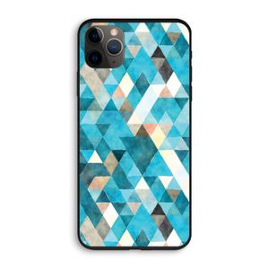 Gekleurde driehoekjes blauw: iPhone 11 Pro Biologisch afbreekbaar hoesje