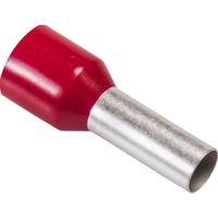 Eindaderhulzen geisoleerd 10,0 mm 20.0/12.0 mm rood 100 stuks