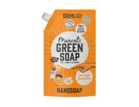 Marcel&apos;s Green Soap Handzeep sinaasappel & jasmijn 500ml navulzak