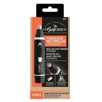 FRANCK PROVOST - 0579 - Rifinitore per naso e orecchie Barb'Xpert - Alimentazione a batteria - Nero