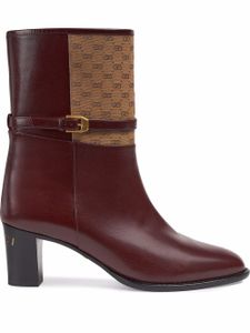 Gucci bottines GG en cuir - Rouge