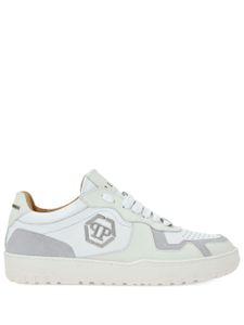 Philipp Plein Hexagon low-top leather sneakers - Blanc