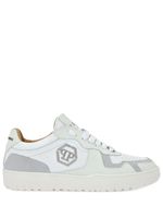 Philipp Plein Hexagon low-top leather sneakers - Blanc - thumbnail