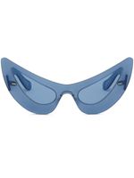 Marni lunettes de soleil à monture papillon - Bleu