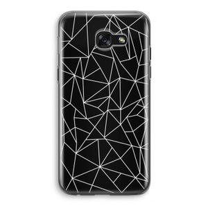 Geometrische lijnen wit: Samsung Galaxy A5 (2017) Transparant Hoesje