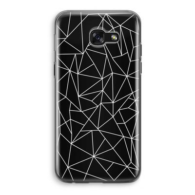 Geometrische lijnen wit: Samsung Galaxy A5 (2017) Transparant Hoesje