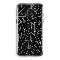 Geometrische lijnen wit: Samsung Galaxy A5 (2017) Transparant Hoesje