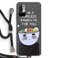 I'm A Hopeless Ramen-Tic For You: Xiaomi Redmi Note 10 5G Transparant Hoesje met koord