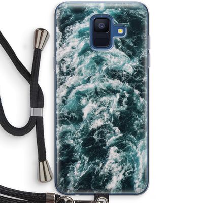 Zee golf: Samsung Galaxy A6 (2018) Transparant Hoesje met koord