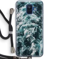 Zee golf: Samsung Galaxy A6 (2018) Transparant Hoesje met koord