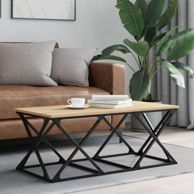 Salontafel 100x49x40 cm bewerkt hout sonoma eikenkleurig