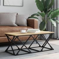 Salontafel 100x49x40 cm bewerkt hout sonoma eikenkleurig - thumbnail