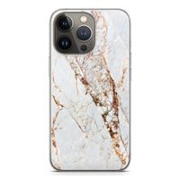 Goud marmer: iPhone 13 Pro Transparant Hoesje