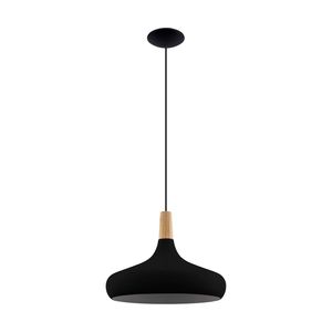 EGLO Sabinar Hanglamp - E27 - Ø 40 cm - Zwart/Bruin