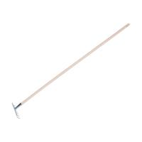 Tuinhark - metaal - 12 tanden - 29,5 cm - inclusief steel 120 cm