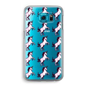 Musketon Unicorn: Samsung Galaxy S6 Transparant Hoesje