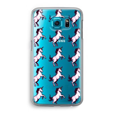 Musketon Unicorn: Samsung Galaxy S6 Transparant Hoesje