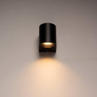 LED&apos;s Light LED Wandlamp buiten met GU10 fitting - Rond - Model San Marino - IP44 - Zwart