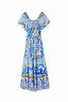 Lange arty jurk Stella Jean - BLUE - XL