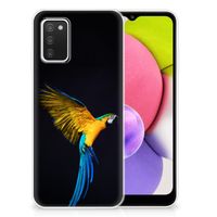 Samsung Galaxy A03S TPU Hoesje Papegaai