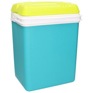 Promotion koelbox - 15 liter - kunststof - blauw - 30 x 22 x 39 cm