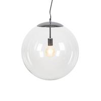 QAZQA Scandinavische hanglamp chroom met helder glas - Ball 50 - thumbnail