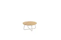 Verdi salontafel teak 73 cm. Ø (H 35) latte