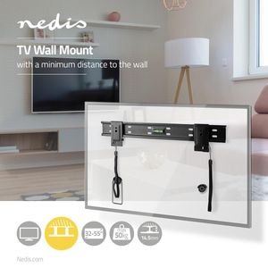 Nedis Vaste TV-Muurbeugel | 32-55 " | Zwart | 1 stuks - TVWM1036BK TVWM1036BK