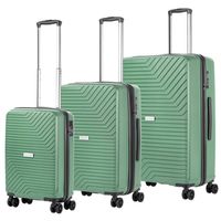 CarryOn Transport TSA Kofferset - 3-delige Trolleyset met OKOBAN - USB - Olijf