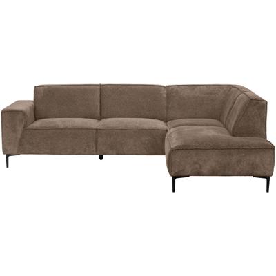 Leen Bakker - Hoekbank Romy Rechts - Egon - Stof - Taupe - 195x260x78 Cm