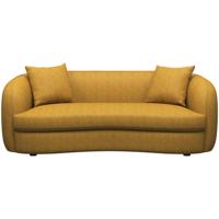 Leen Bakker - Bank Enzio 3,5-zits - Elephant - Oker - Stof - Geel - 97x215x75 Cm