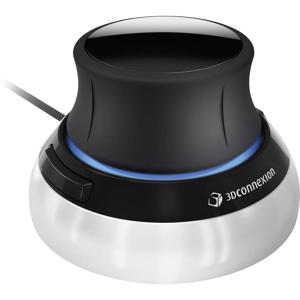 3Dconnexion SpaceMouse Compact 3D-muis USB Optisch Zwart, Zilver 2 Toetsen