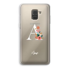 Pink Bouquet: Samsung Galaxy A8 (2018) Transparant Hoesje