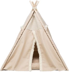 Trixie Kattenmand tipi boho beige