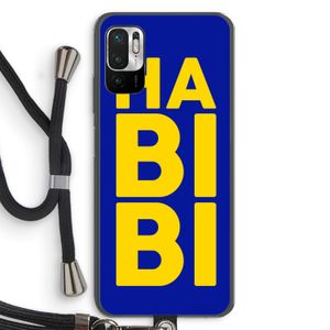 Habibi Blue: Xiaomi Redmi Note 10 5G Transparant Hoesje met koord