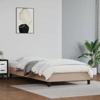 Bedframe kunstleer cappuccinokleurig 90x190 cm