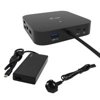 i-tec C31HDMIDPDOCKPD65UK laptop dock & poortreplicator Bedraad USB 3.2 Gen 1 (3.1 Gen 1) Type-C Zwart