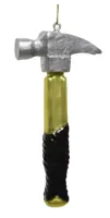 Decoris kerstbal Glazen hamer 6,5x2x13cm