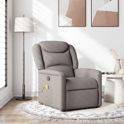 Massagestoel verstelbaar stof taupe