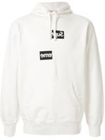 Comme Des Garçons Pre-Owned sweat à capuche à logo Comme Des Garçons x Supreme - Blanc - thumbnail