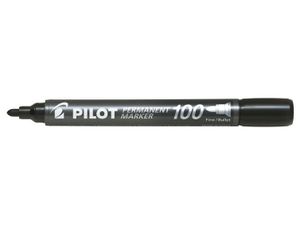Pilot permanent marker 100, XXL doos met 15 + 5 stuks, zwart