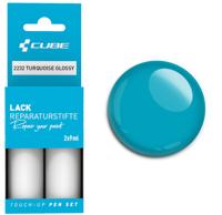 Cube touch-up pen set turquoise glossy