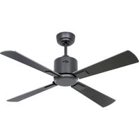 CasaFan ECO NEO III 103 BG-WN/SI WiFi Flügel Wenge/Silber Plafondventilator 16 W (Ø x h) 103 cm x 360 mm Basaltgrijs Met afstandsbediening, Timer, Met